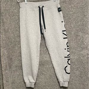 Calvin Klein Performance Men's Gray Sweatpants Size Medium Cotton Blend